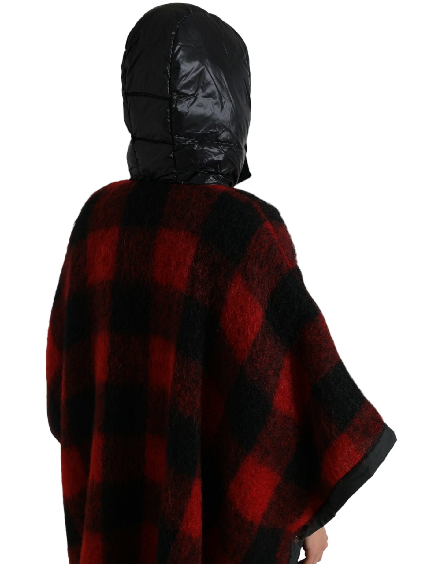 Dolce &amp; Gabbana Elegant poncho jacket with buffalo check