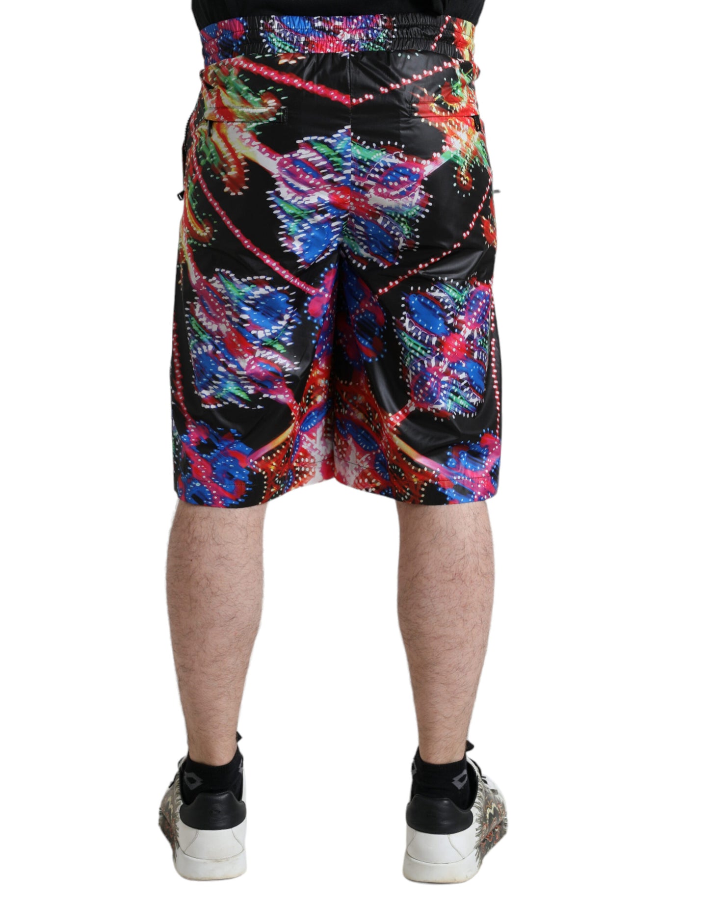 Dolce &amp; Gabbana Elegant Bermuda shorts with luminous print