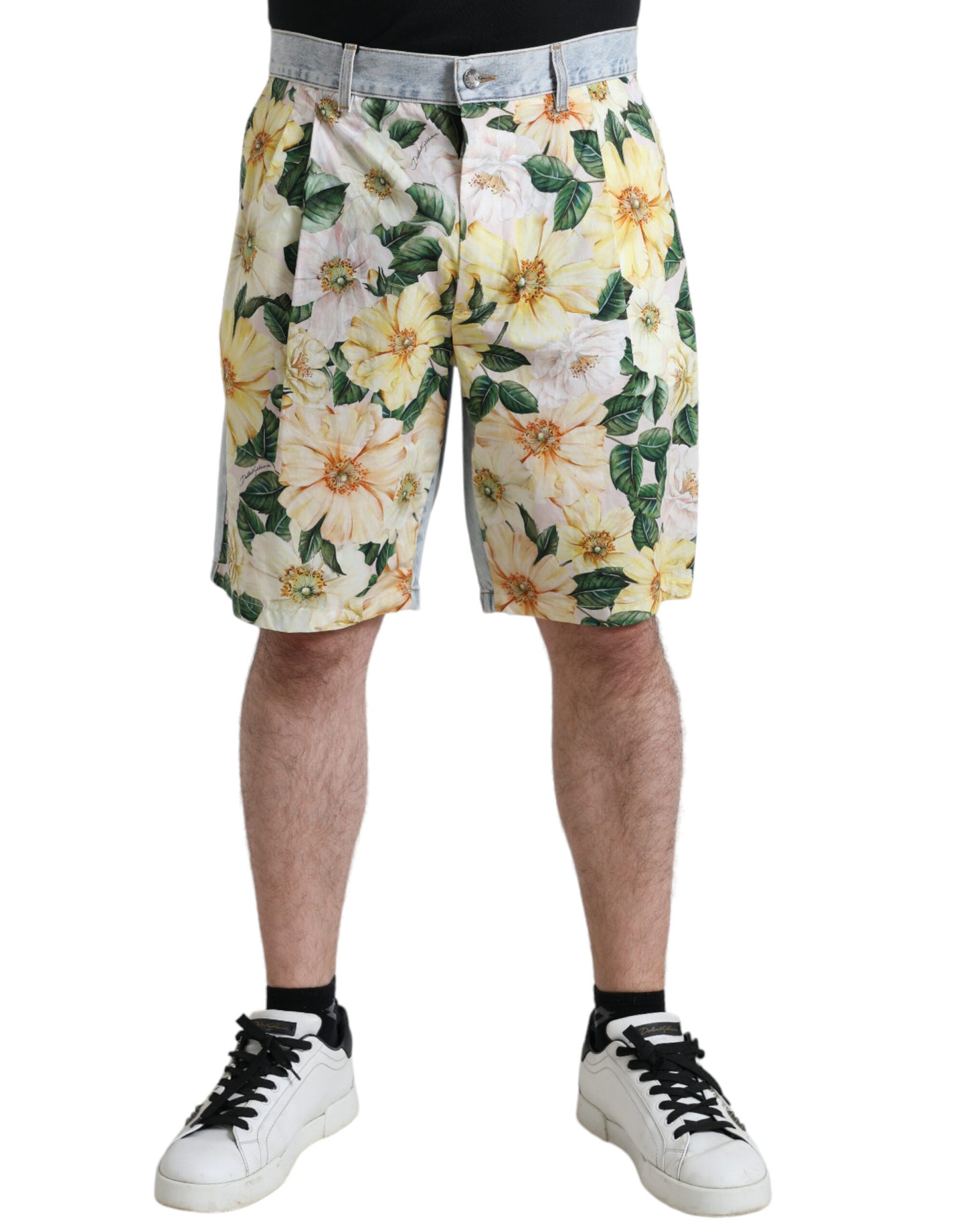 Dolce &amp; Gabbana floral cotton Bermuda shorts