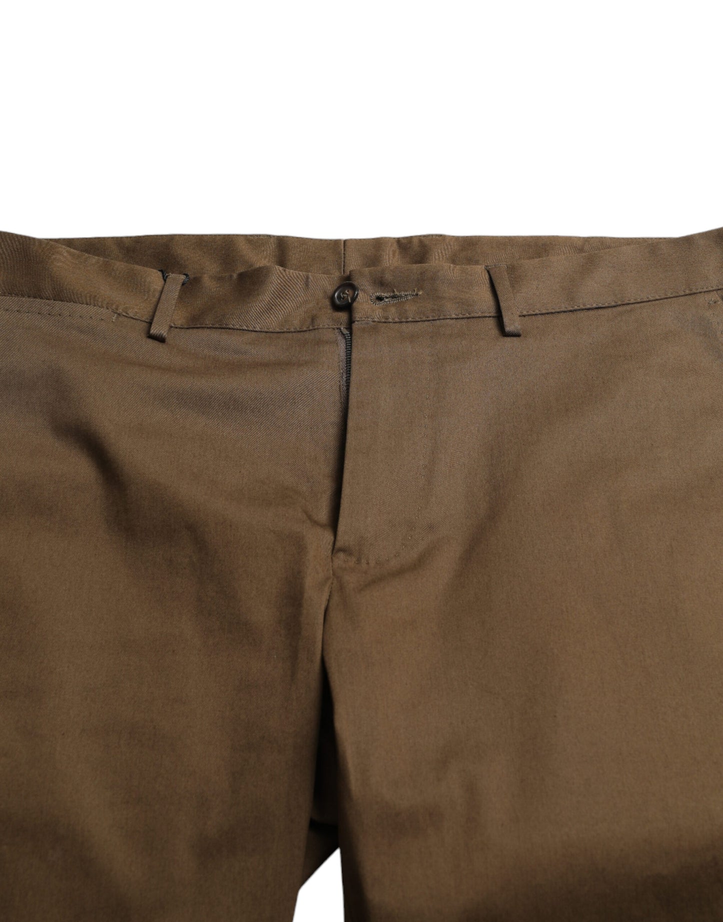 Dolce &amp; Gabbana Chic brown Bermuda shorts with logo detail