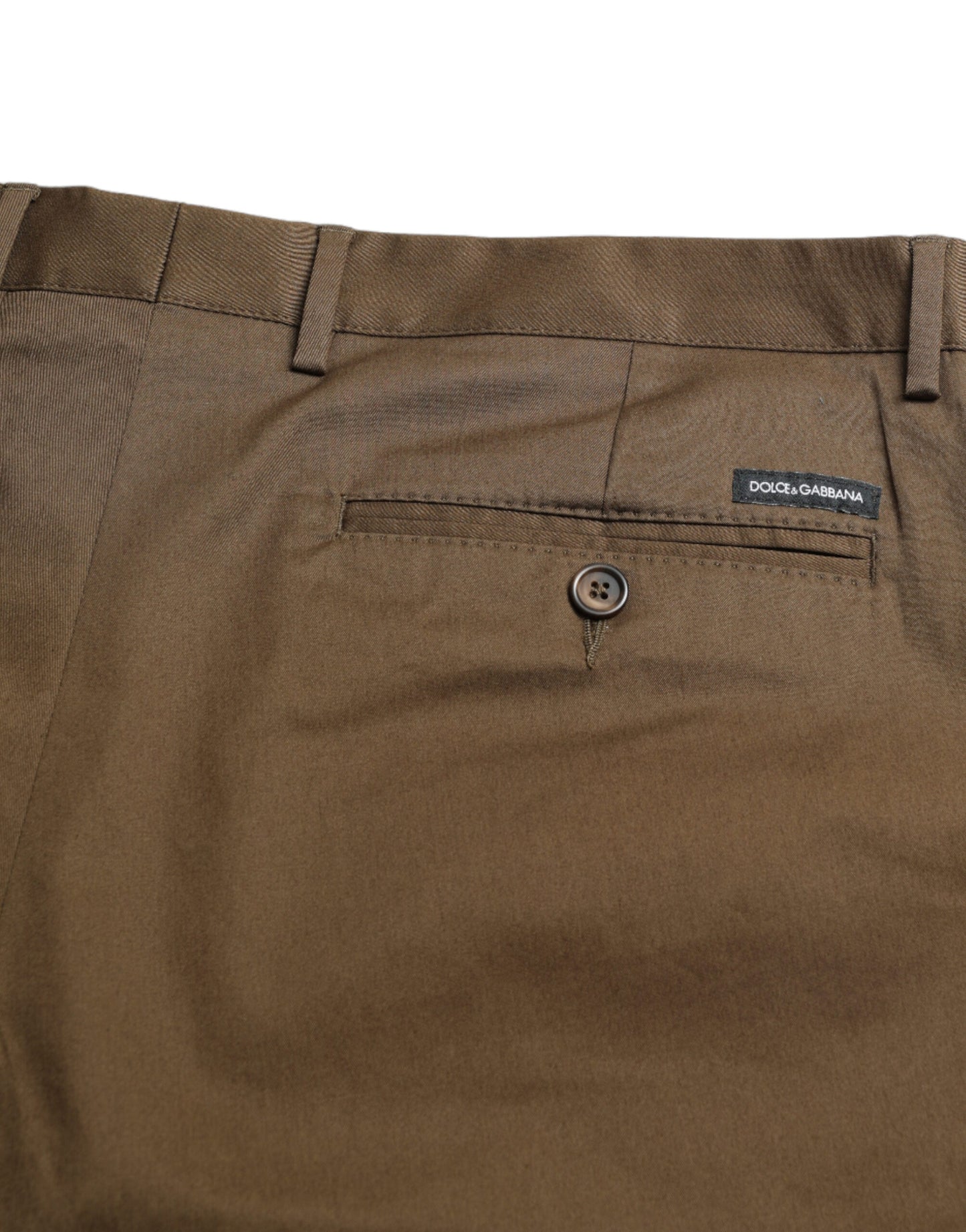 Dolce &amp; Gabbana Chic brown Bermuda shorts with logo detail