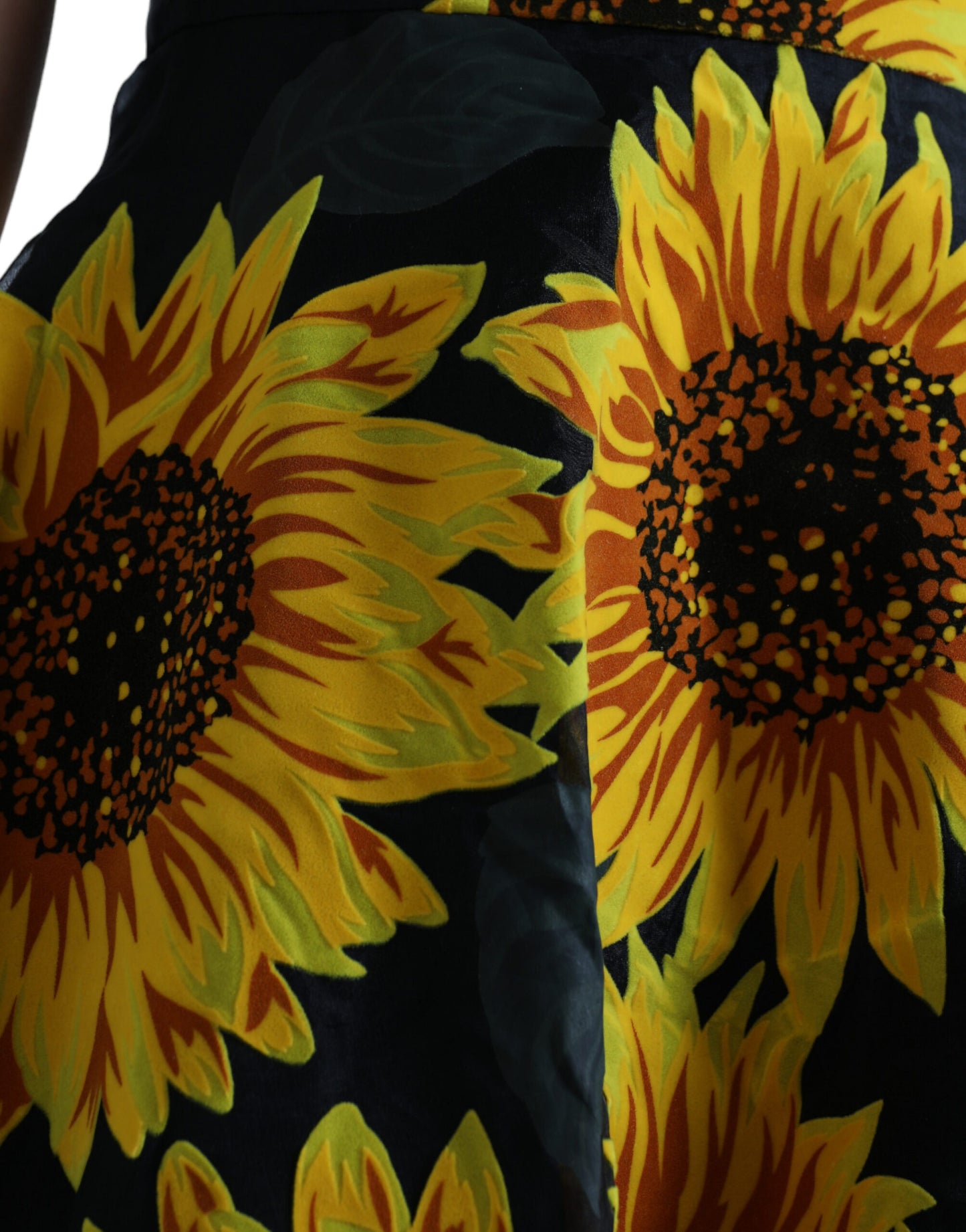 Dolce &amp; Gabbana Summery Sunflower A-Line Midi Dress