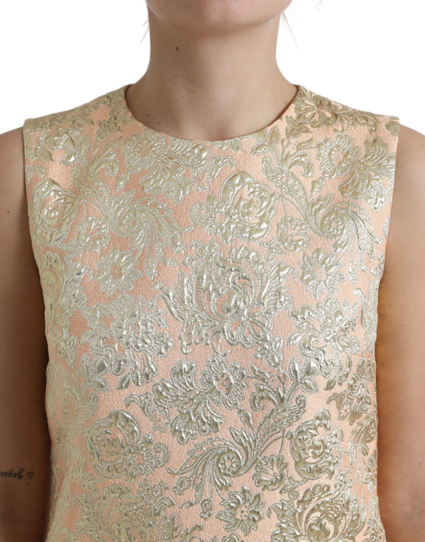 Dolce & Gabbana Elegantes Mini-Lurex-Jacquard-Kleid