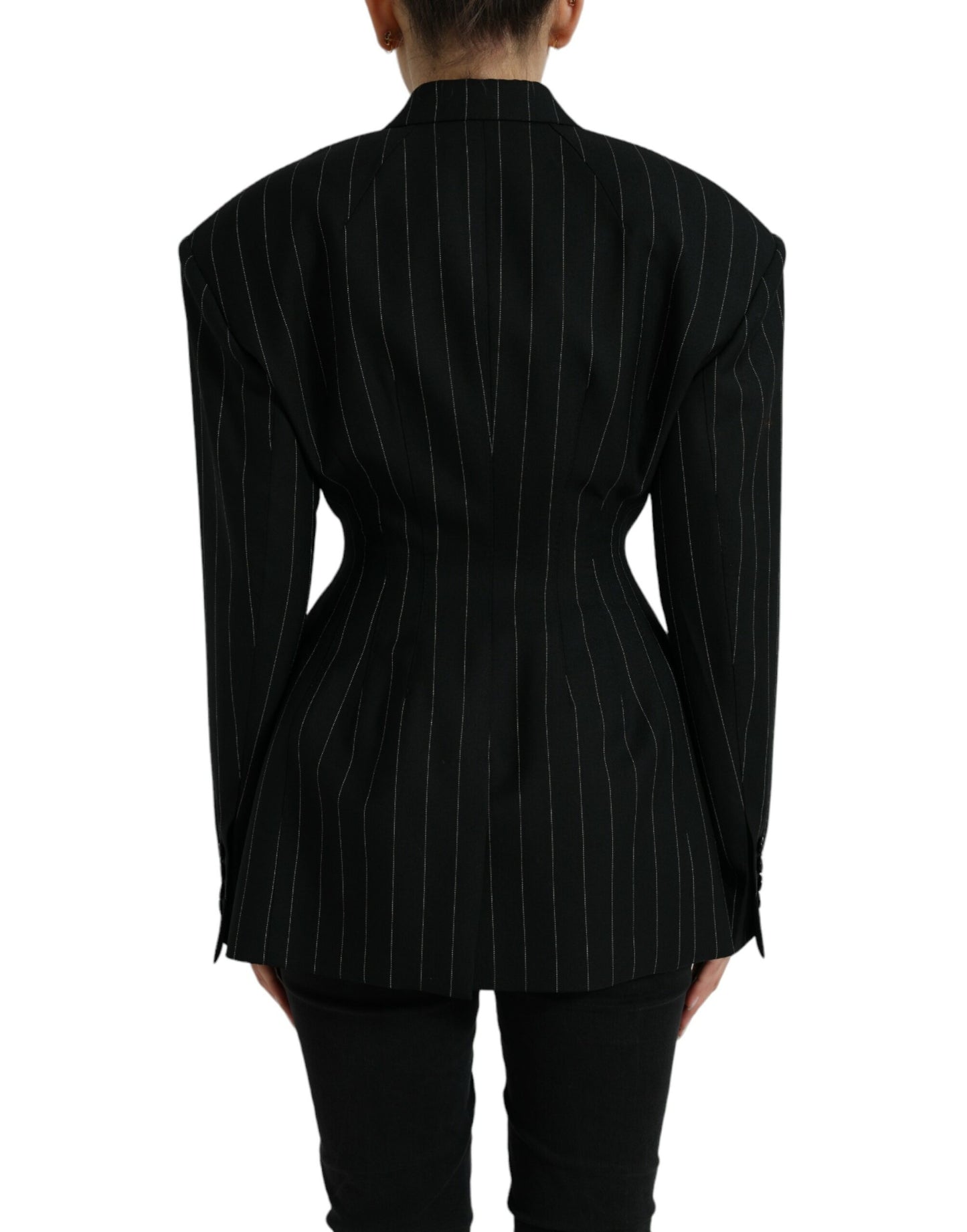 Dolce &amp; Gabbana Elegant striped blazer made of virgin wool