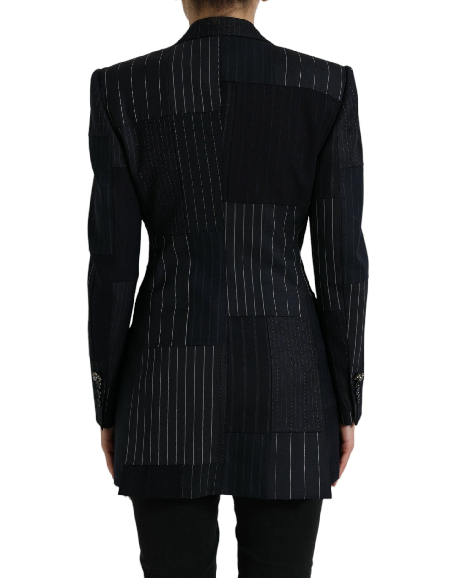 Dolce &amp; Gabbana Elegant striped blazer made of virgin wool