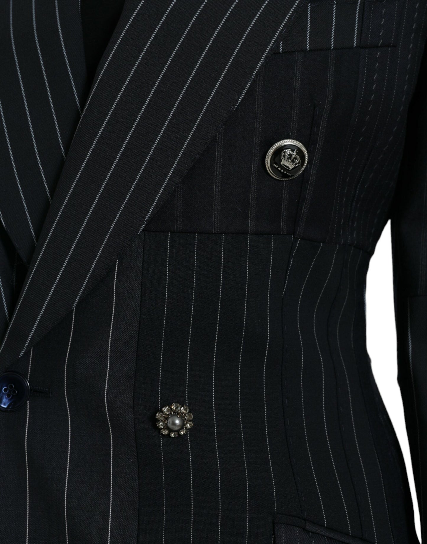 Dolce &amp; Gabbana Elegant striped blazer made of virgin wool