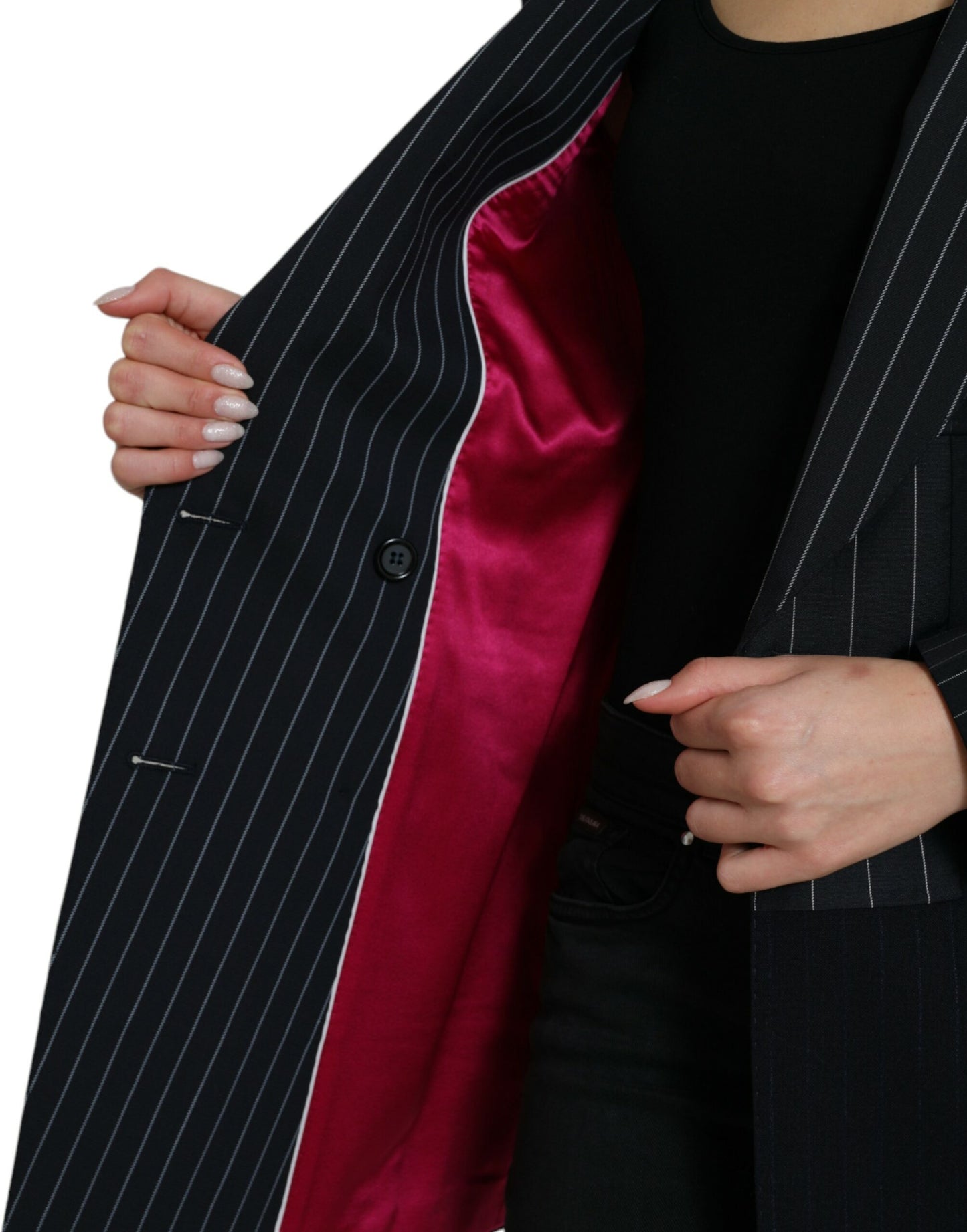 Dolce &amp; Gabbana Elegant striped blazer made of virgin wool