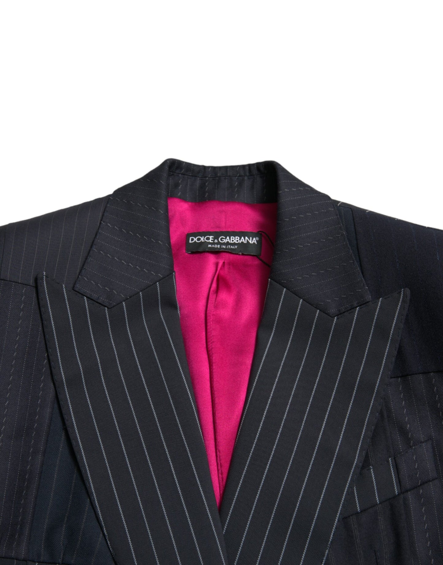 Dolce &amp; Gabbana Elegant striped blazer made of virgin wool