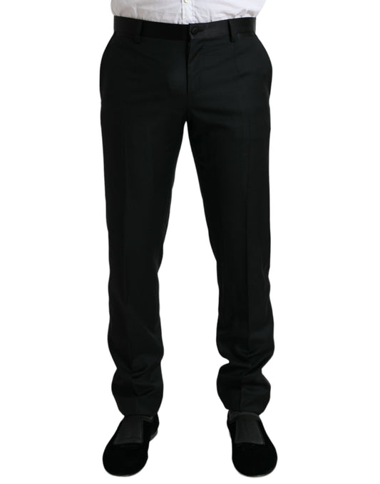 Dolce &amp; Gabbana Elegant Slim Fit Wool Dress Pants