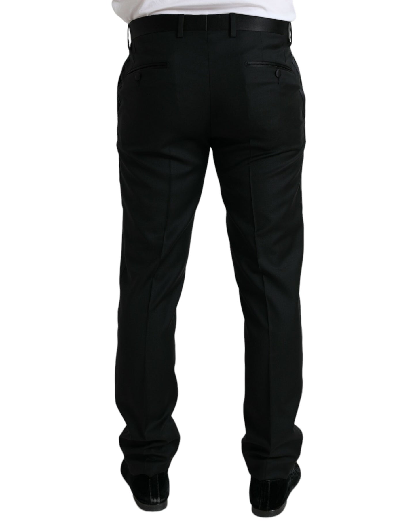 Dolce &amp; Gabbana Elegant Slim Fit Wool Dress Pants