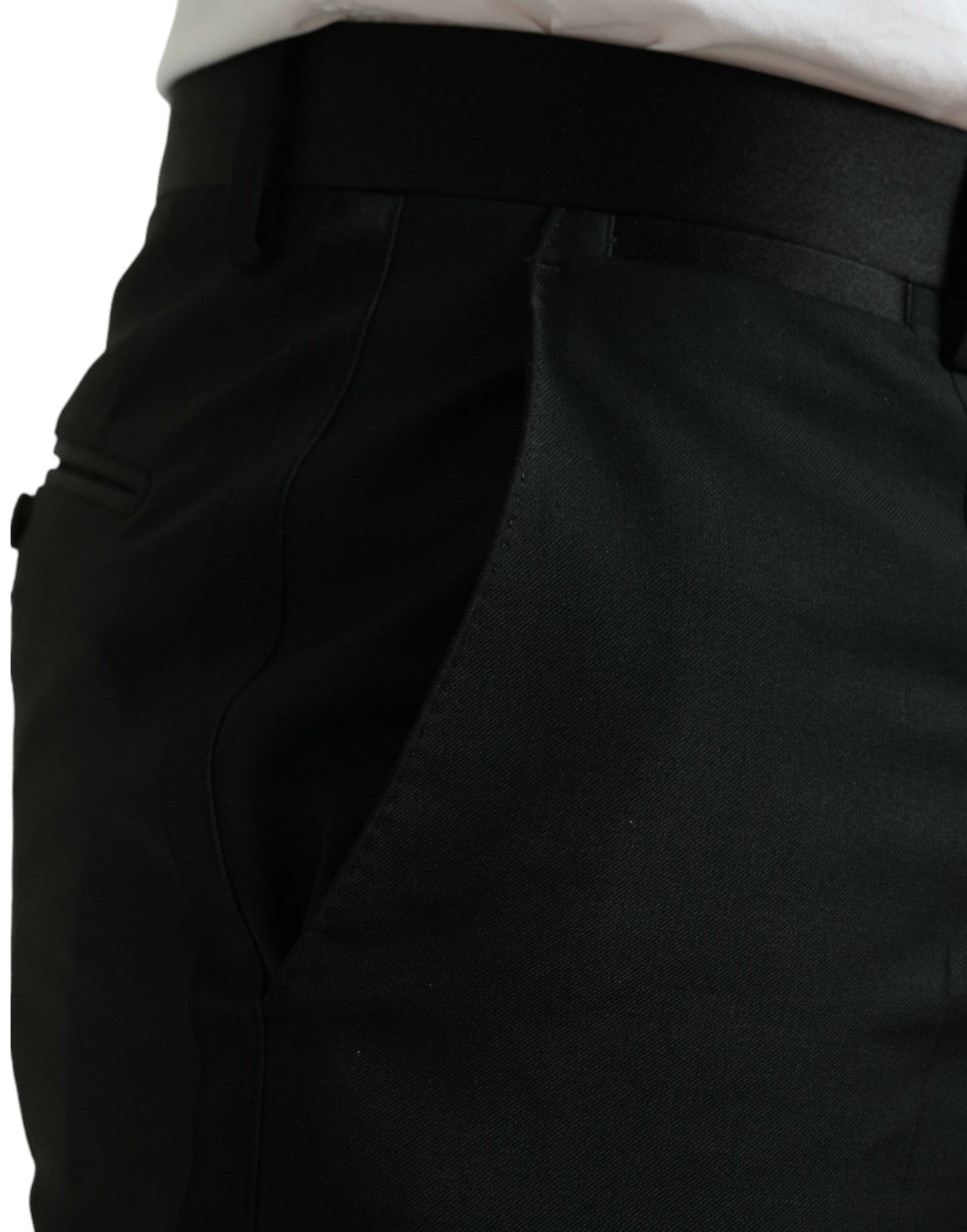 Dolce &amp; Gabbana Elegant Slim Fit Wool Dress Pants