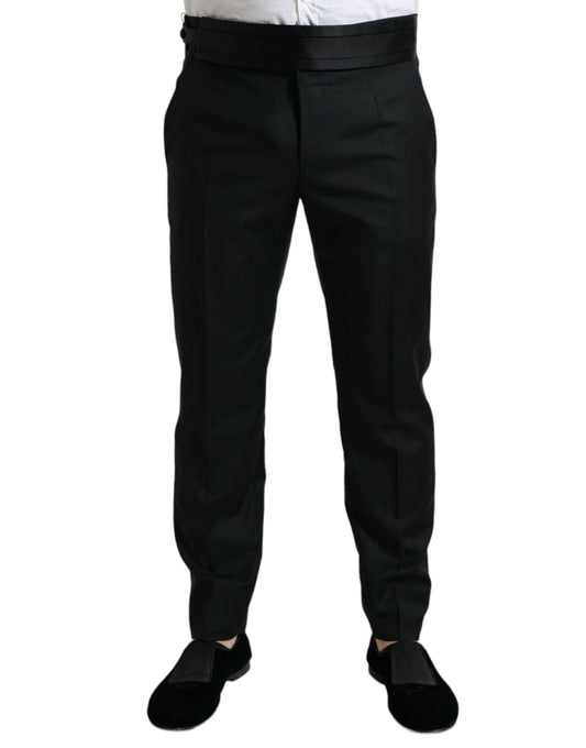 Dolce &amp; Gabbana Elegant Slim Fit Wool Dress Pants