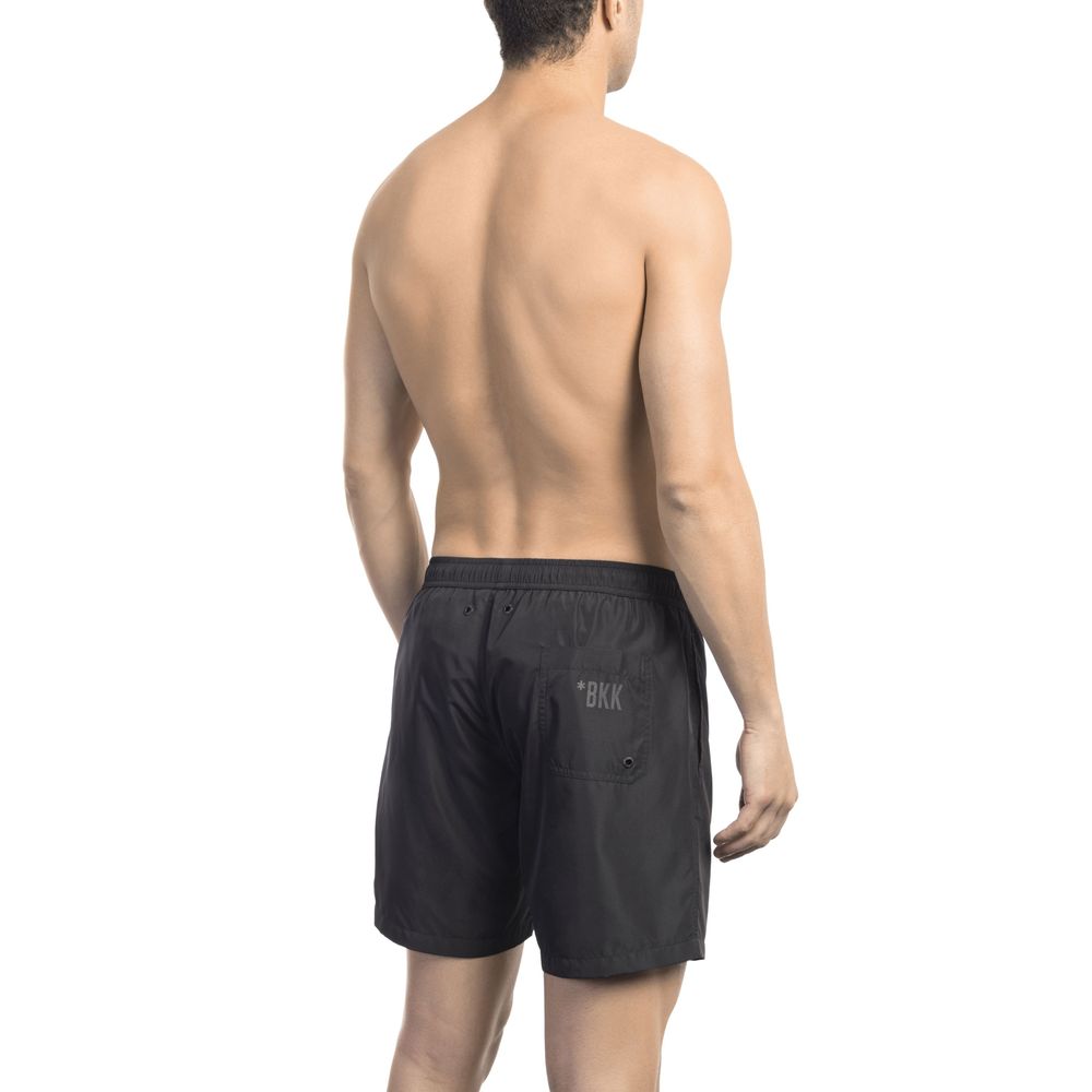 Bikkembergs Black Polyester Men's Swim Shorts