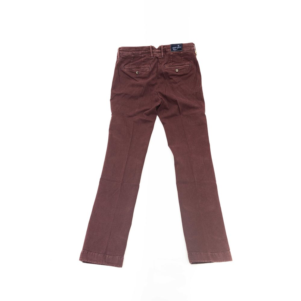 Jacob Cohen Burgundy Baumwolle Männer Chino