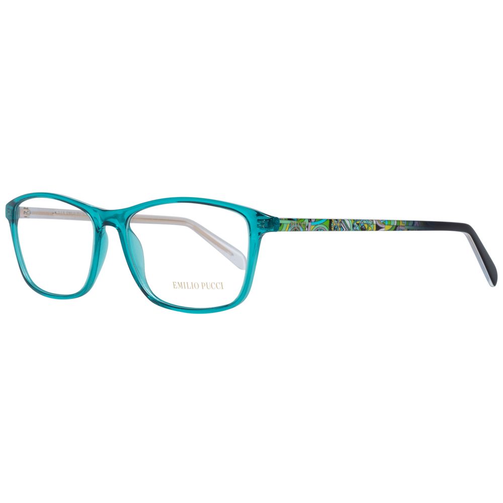 Emilio Pucci Bright green designer glasses with full rim