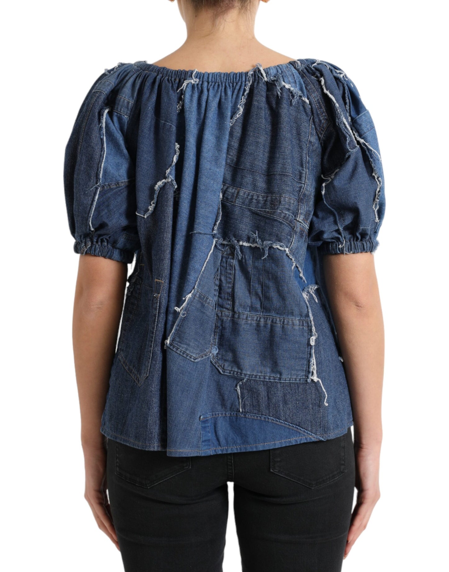 Dolce &amp; Gabbana Elegant blouse top made of cotton denim