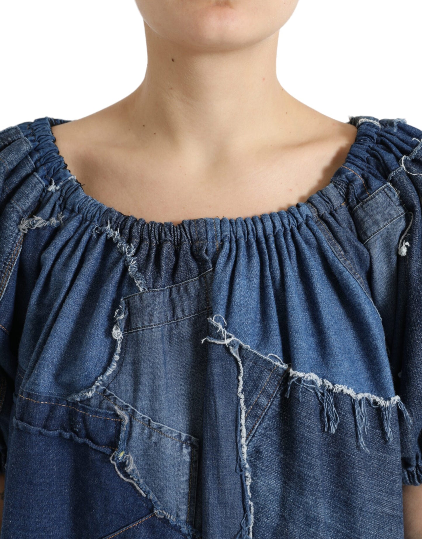 Dolce &amp; Gabbana Elegant blouse top made of cotton denim