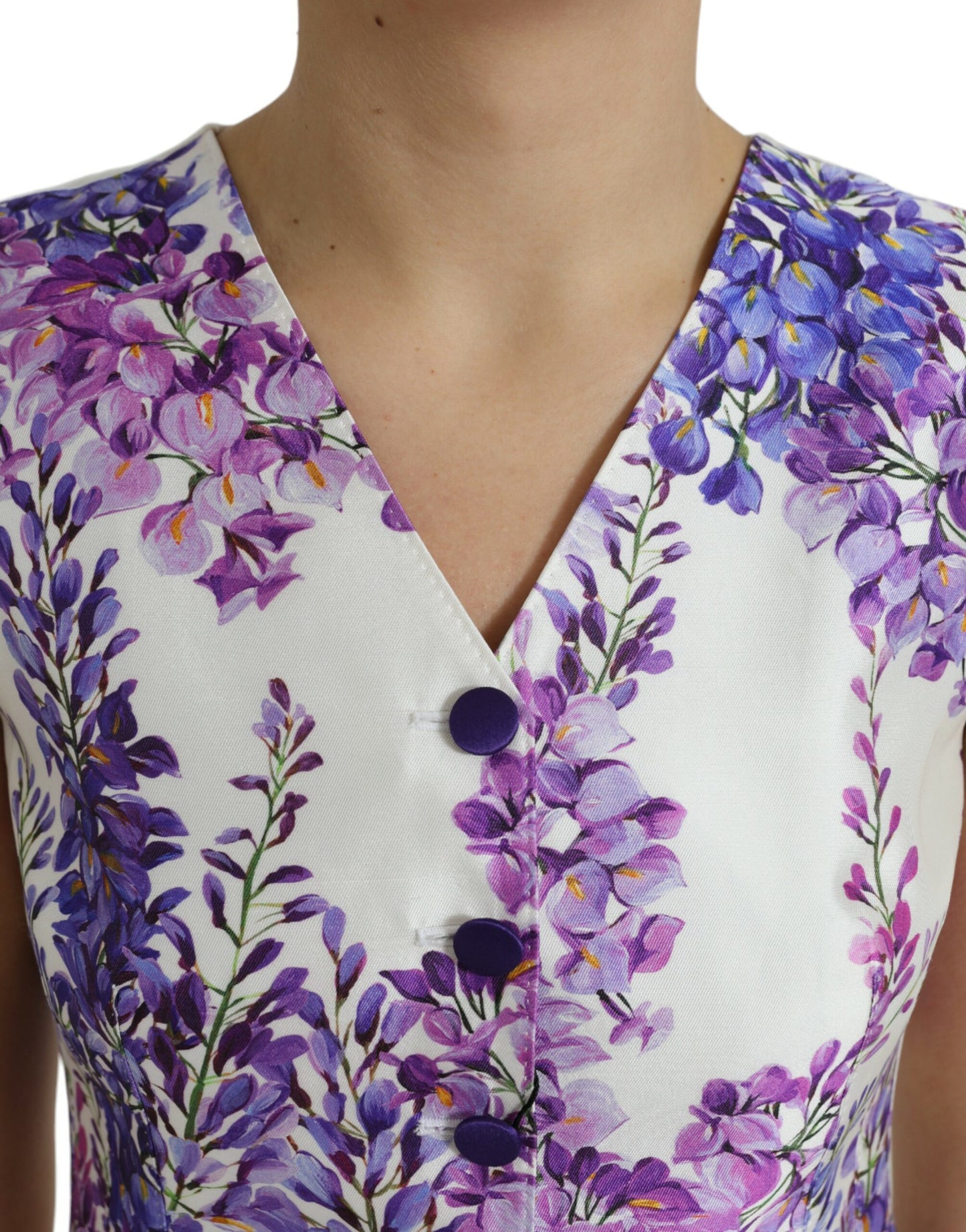 Dolce &amp; Gabbana floral silk blend vest