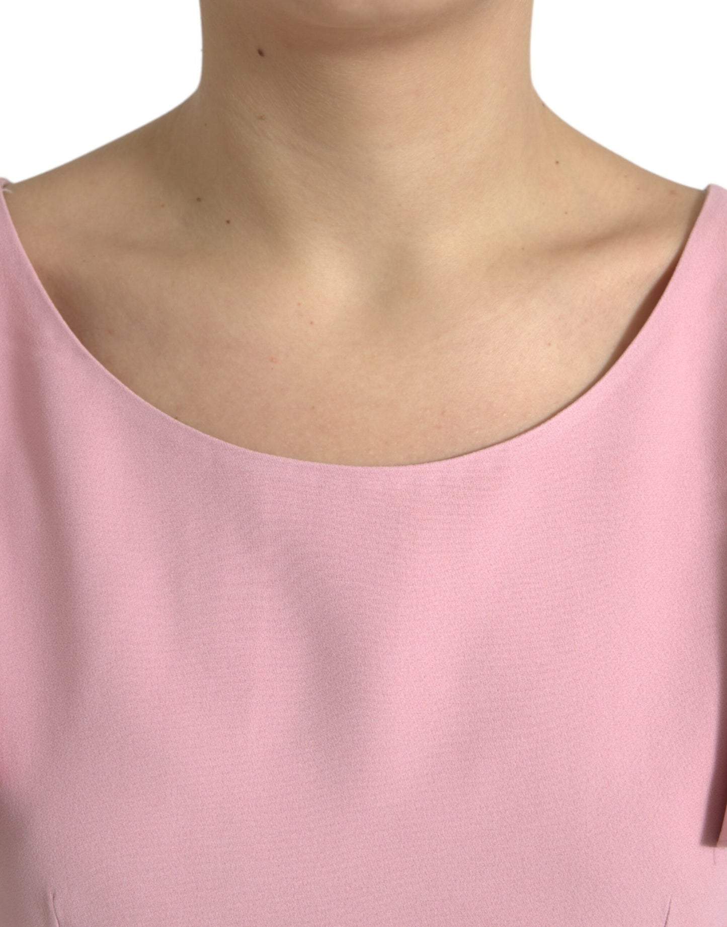 Dolce &amp; Gabbana Chic pink top with bell sleeves