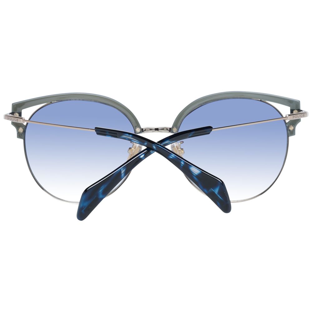 Police Chic butterfly sunglasses with blue gradient