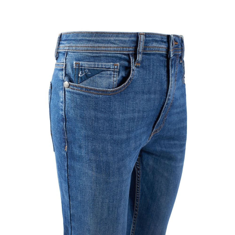 Yes Zee Sophisticated denim jeans with dark wash and comfort