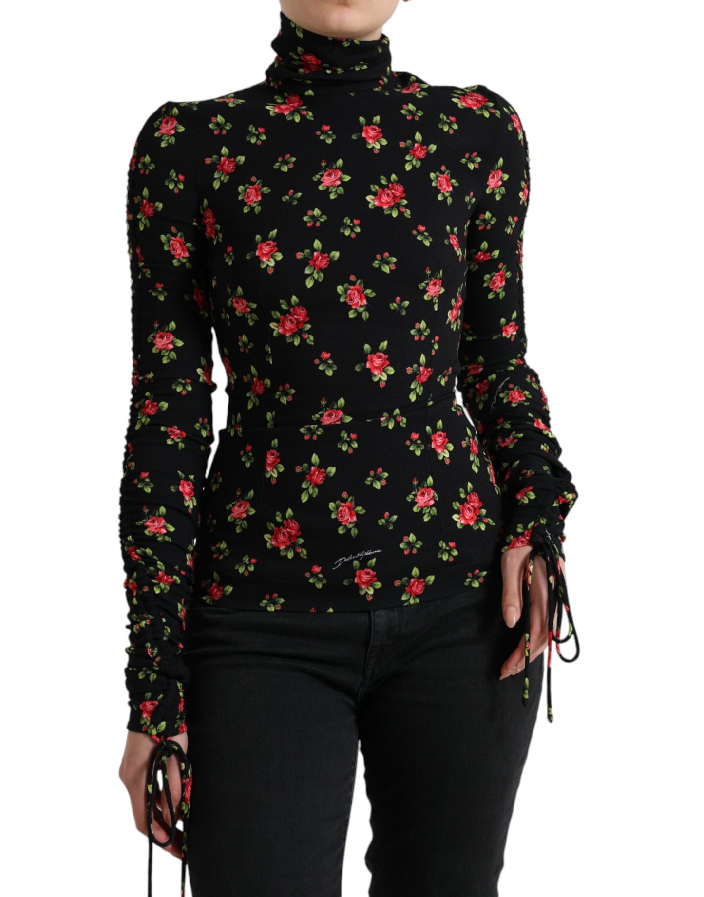 Dolce &amp; Gabbana Elegant floral silk blend top