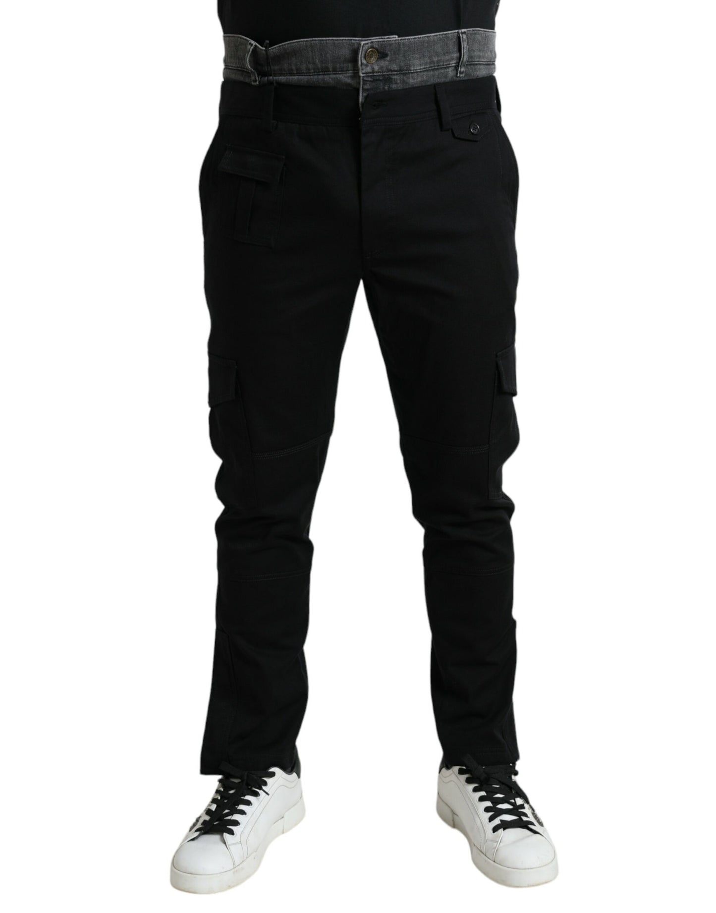 Dolce & Gabbana Elegante Skinny Baumwoll-Stretch-Jogger