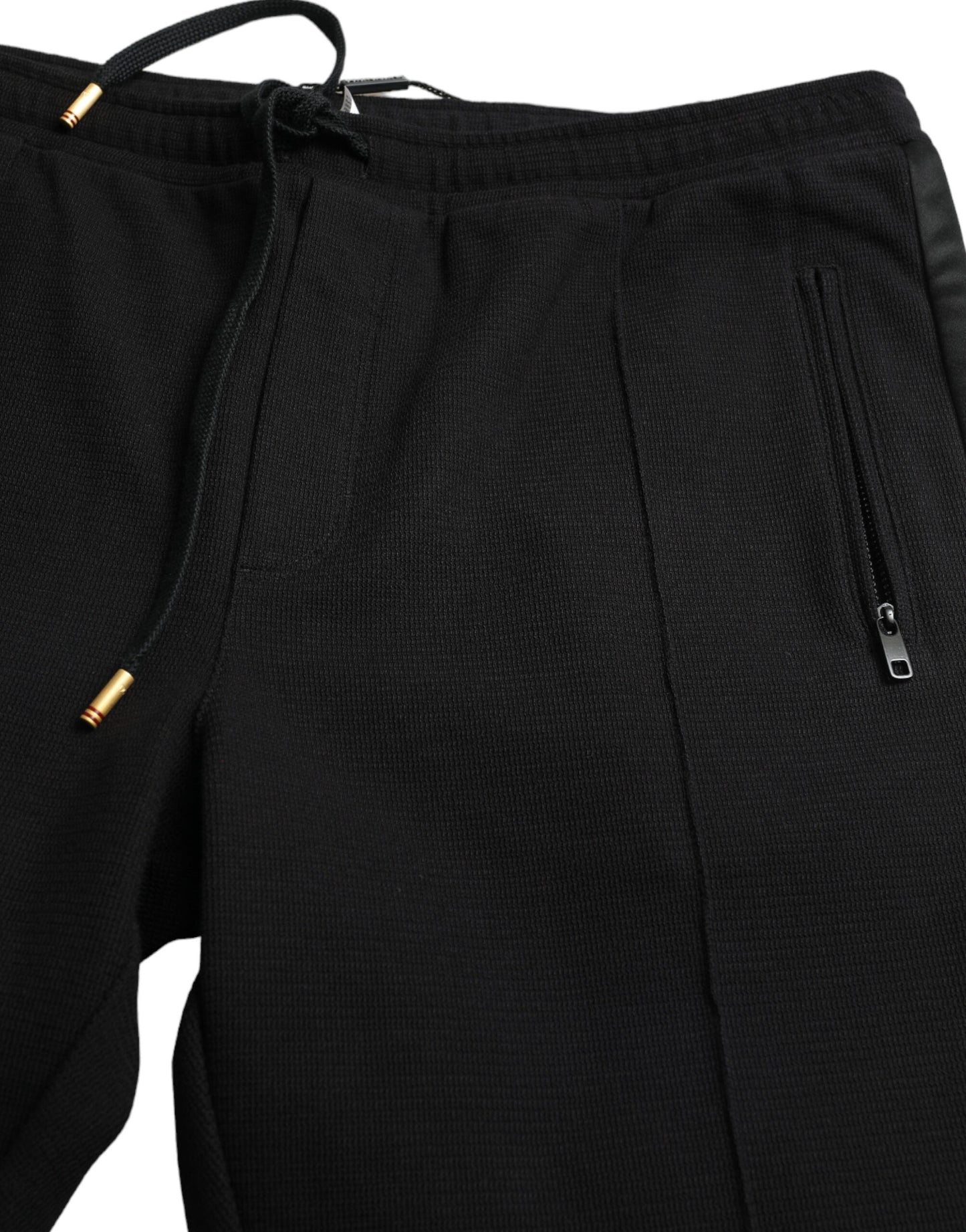 Dolce &amp; Gabbana Elegant jogging pants in black cotton blend