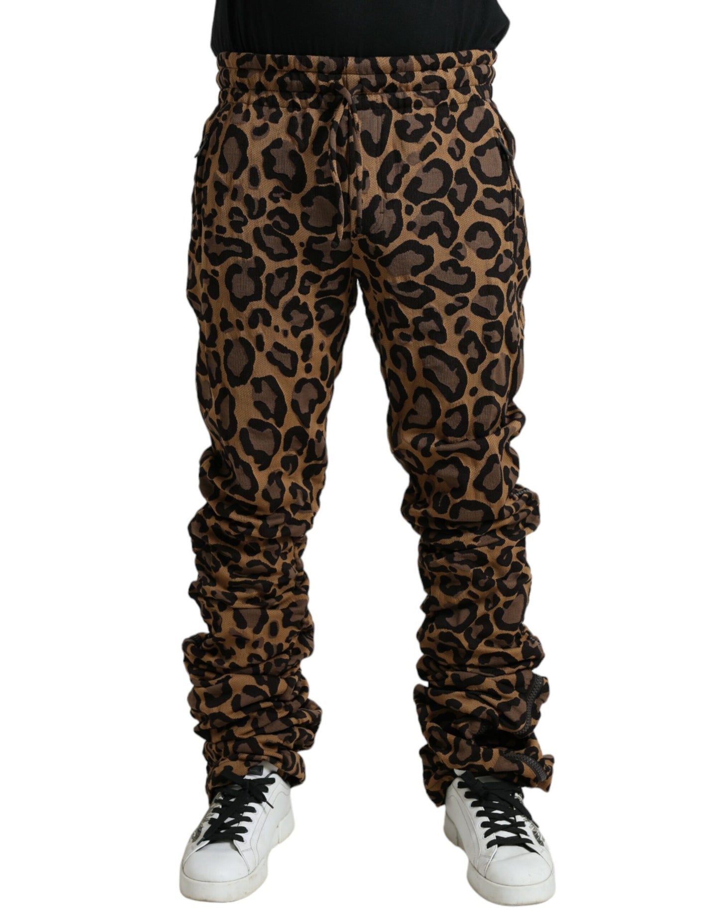 Dolce & Gabbana Schicke Jogger-Hose mit Leopardenmuster