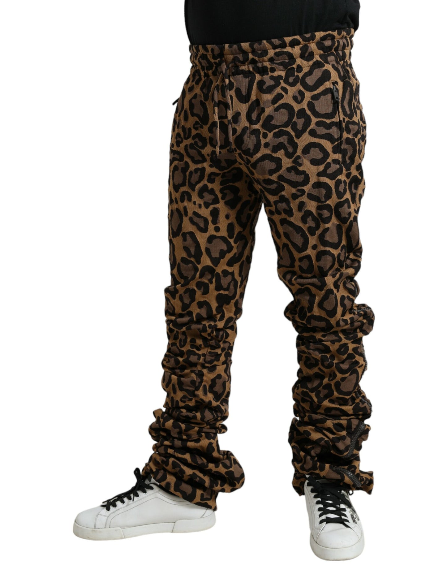 Dolce & Gabbana Schicke Jogger-Hose mit Leopardenmuster