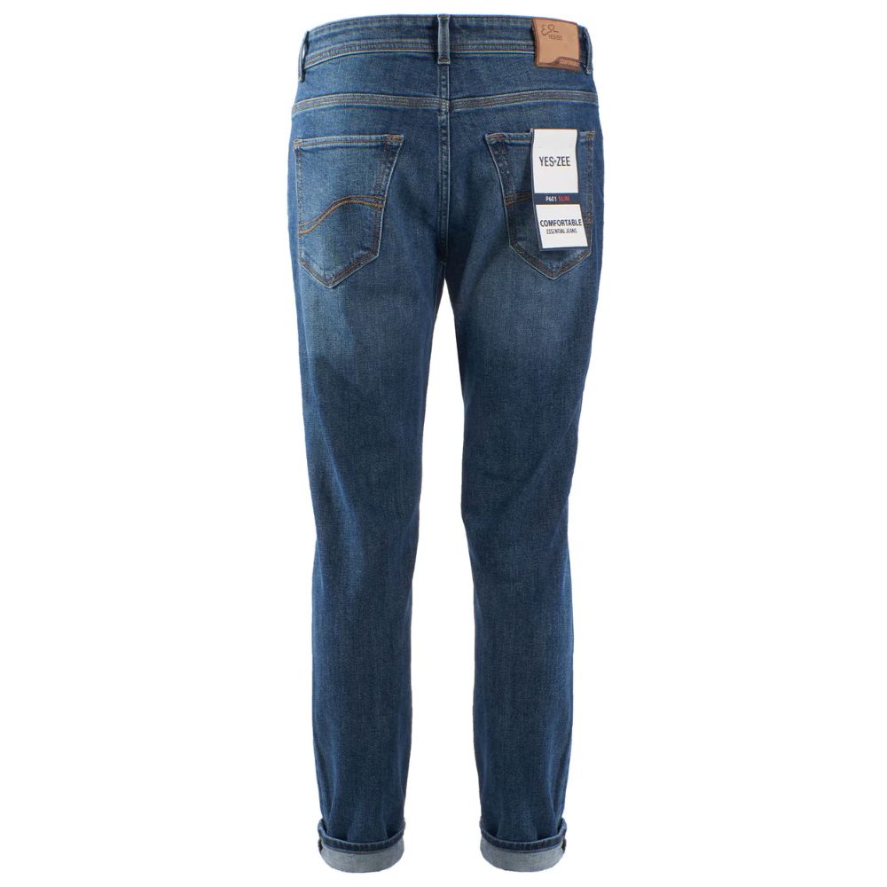 Yes Zee Dark Washed Comfort Denim Jeans