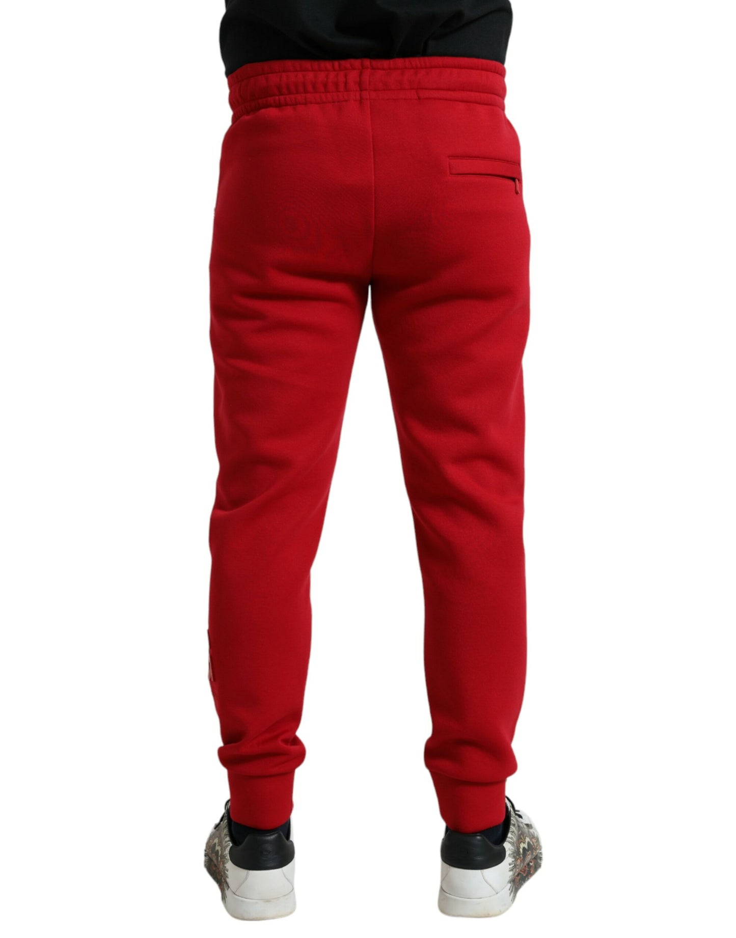 Dolce &amp; Gabbana Sizzling Red cotton blend sweatpants