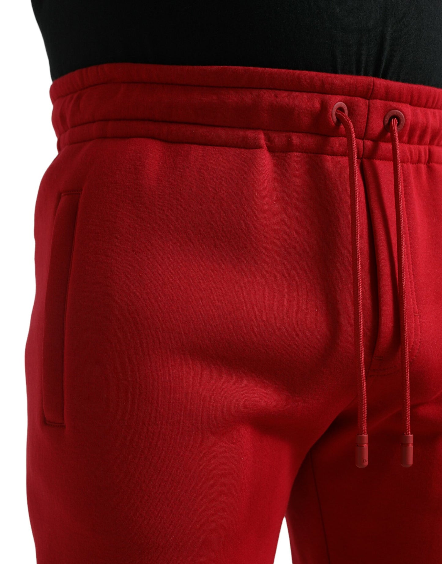 Dolce &amp; Gabbana Sizzling Red cotton blend sweatpants