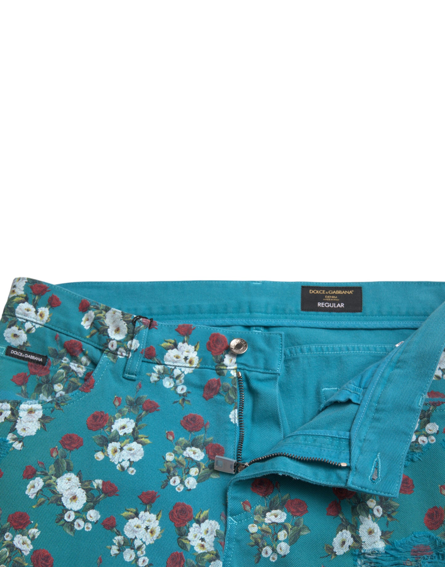 Dolce & Gabbana Schicke florale Skinny Denim Jeans