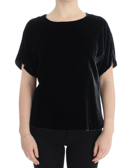 Dolce &amp; Gabbana Charming Velvet Short Sleeve Top