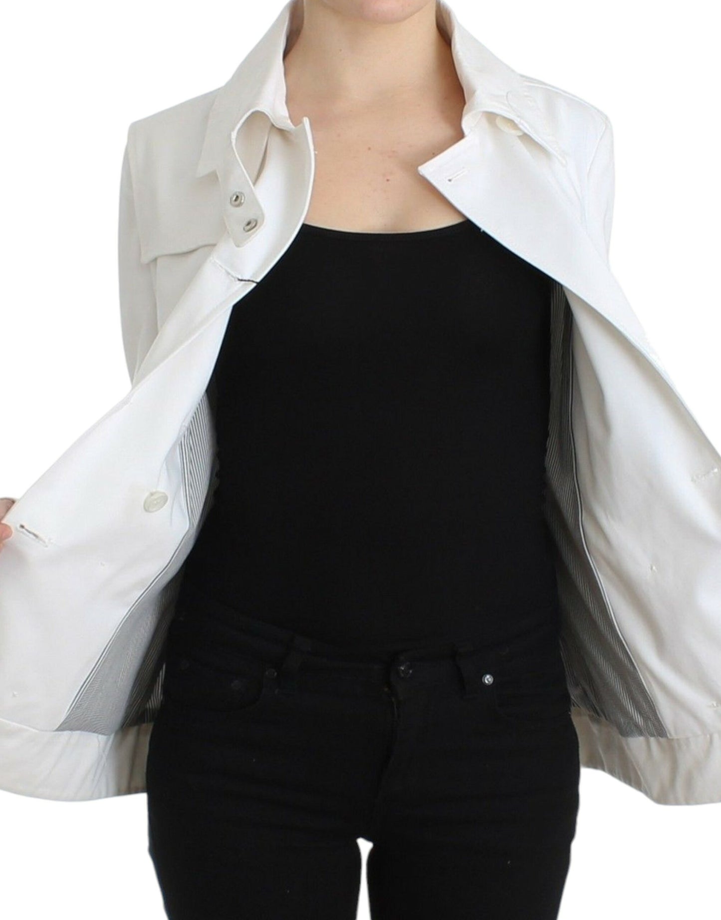 GF Ferre Chic double-breasted cotton jacket