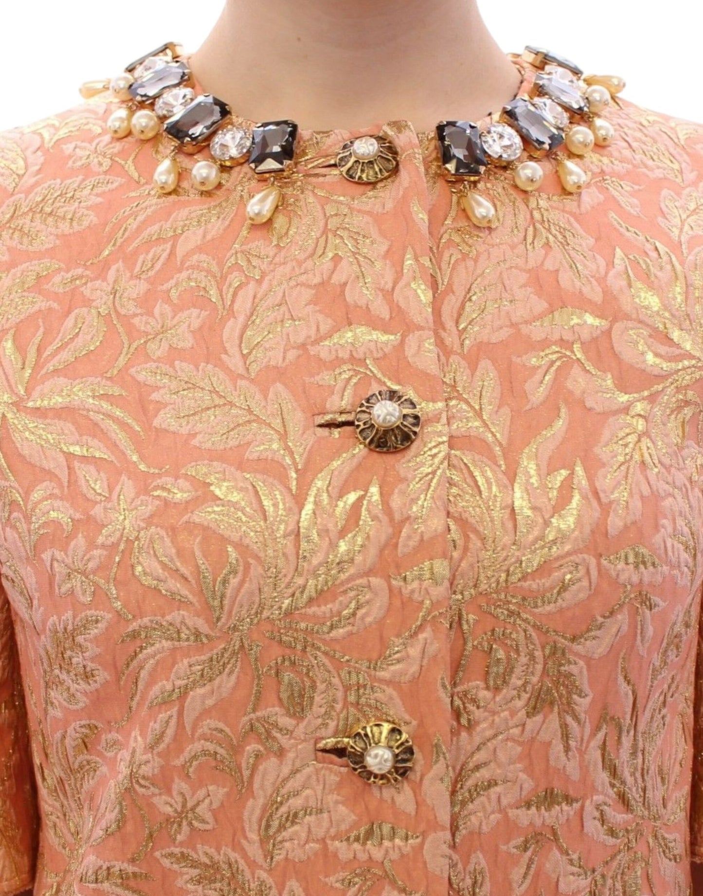 Dolce &amp; Gabbana Exclusive coat jacket made of crystal brocade