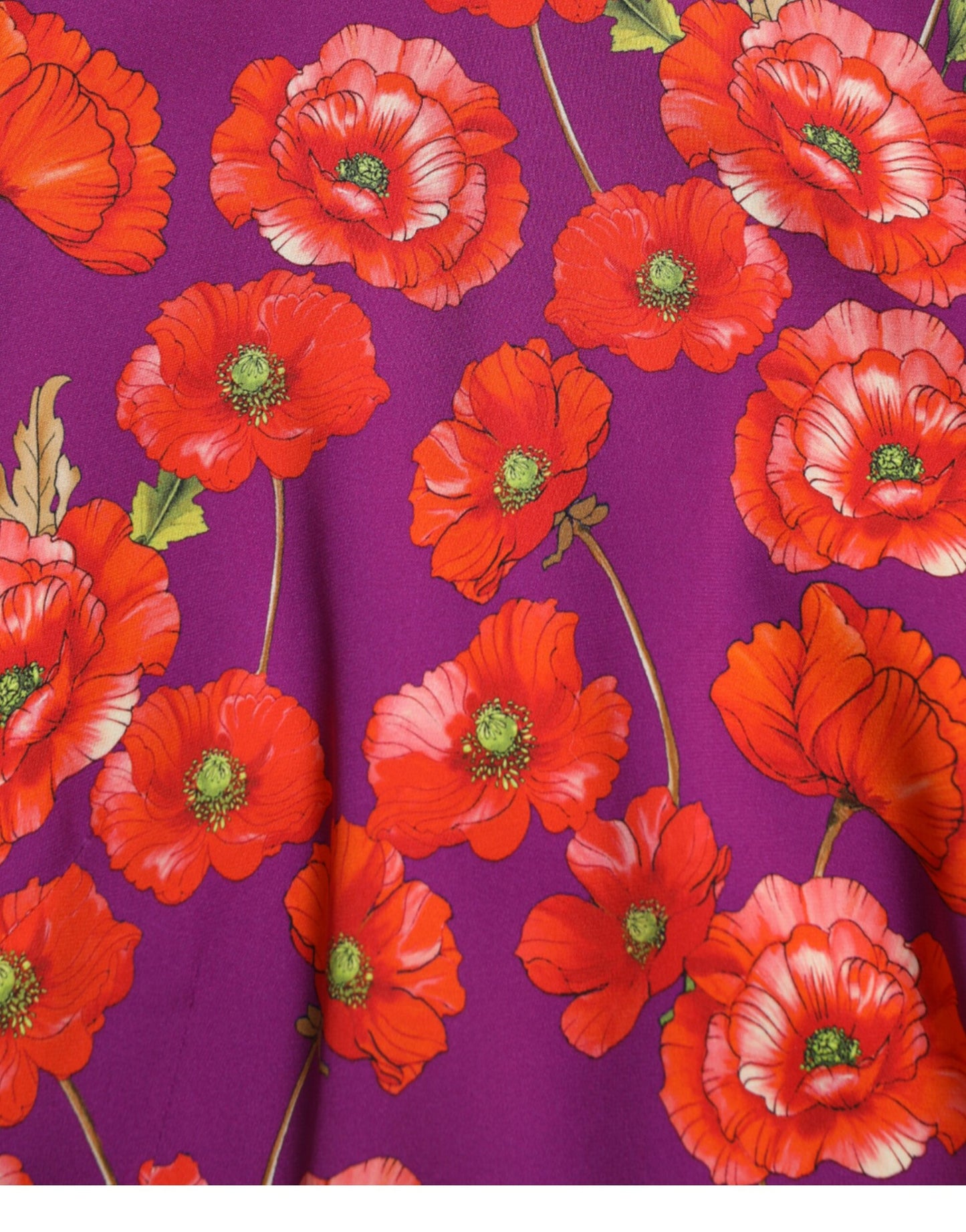 Dolce &amp; Gabbana Vibrant Floral Silk Charmeuse Dress