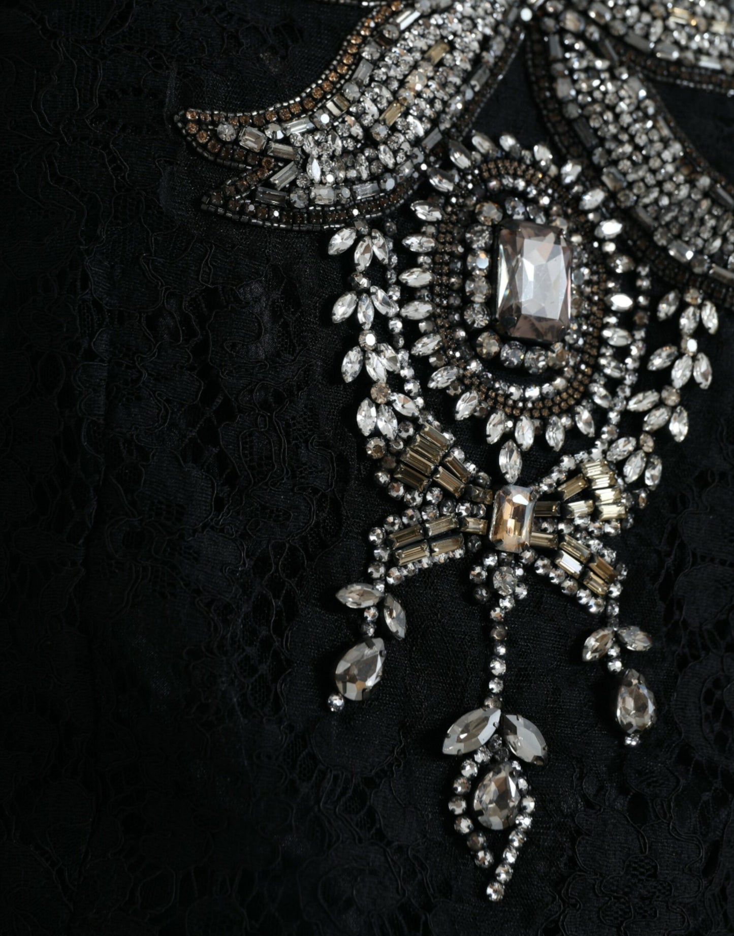 Dolce &amp; Gabbana Elegant sheath dress with crystal embellishments