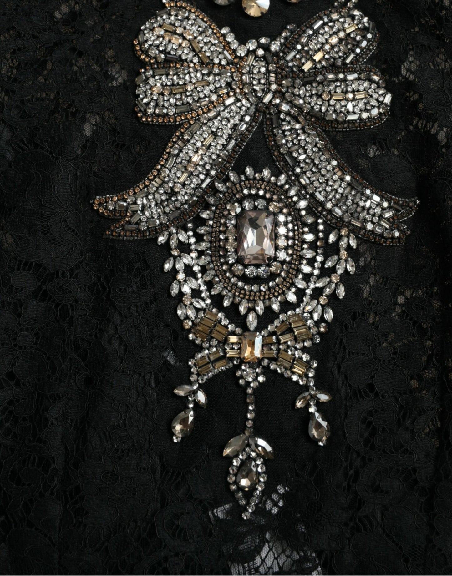 Dolce &amp; Gabbana Elegant sheath dress with crystal embellishments