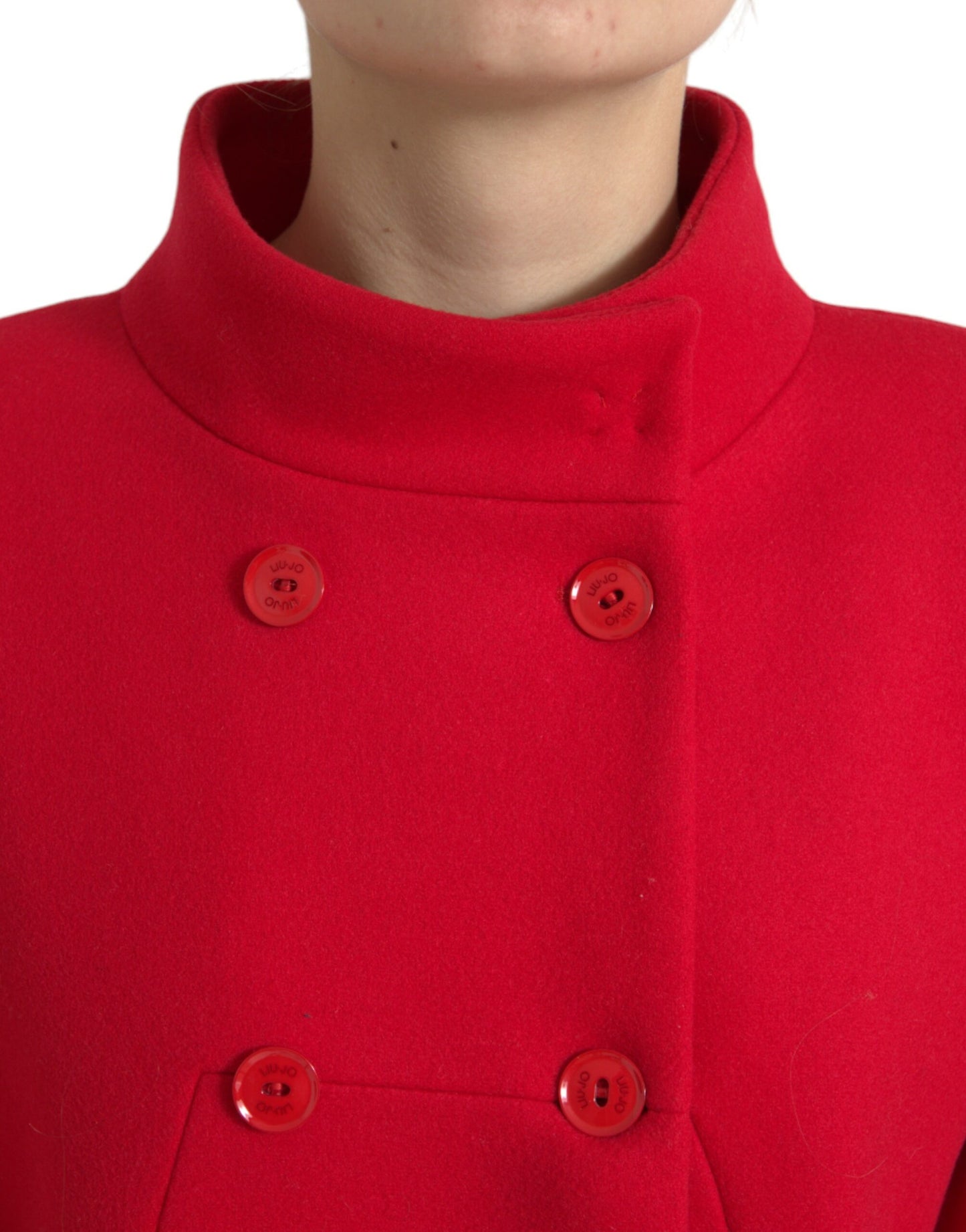 Liu Jo Elegant red double-breasted long coat