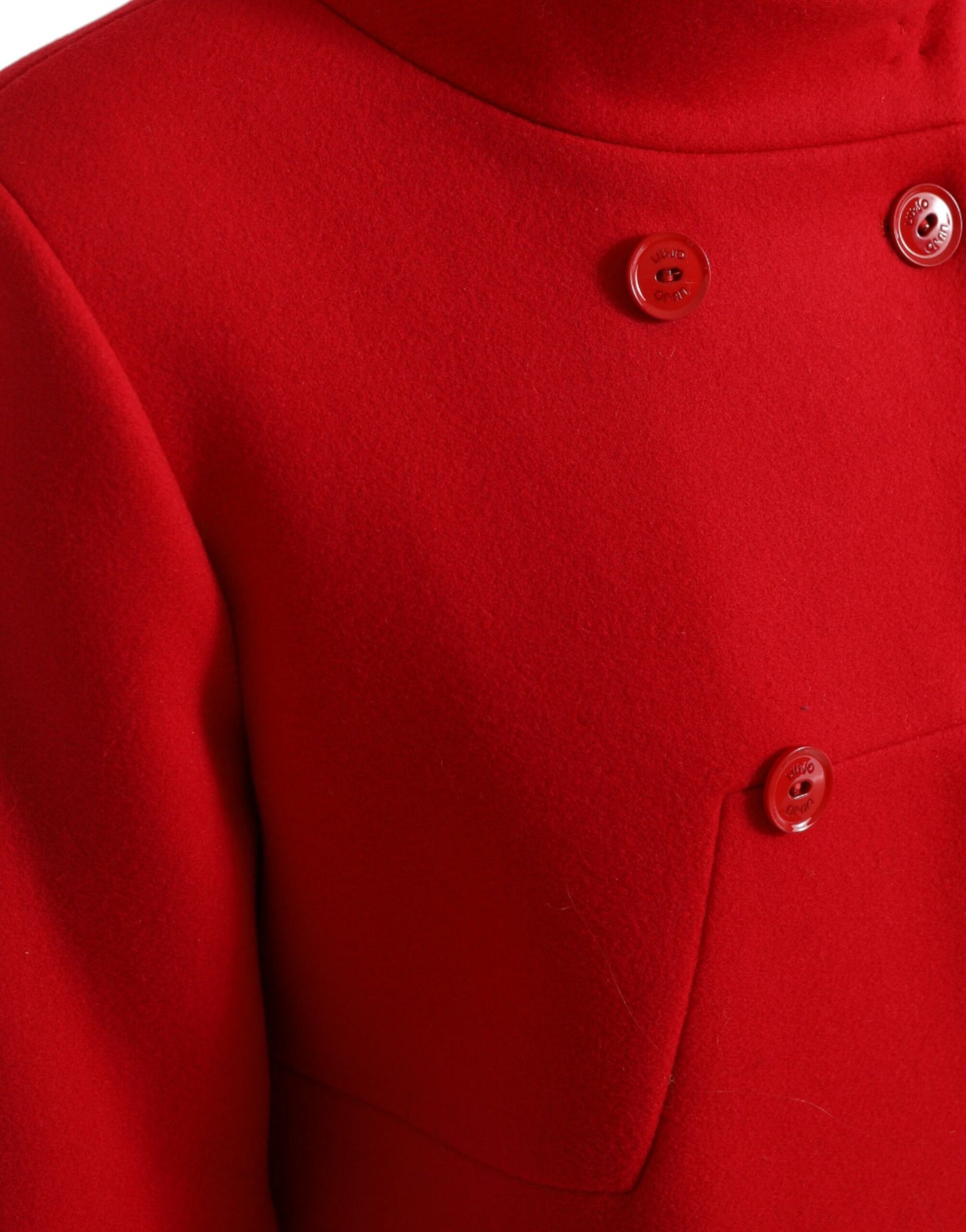 Liu Jo Elegant red double-breasted long coat