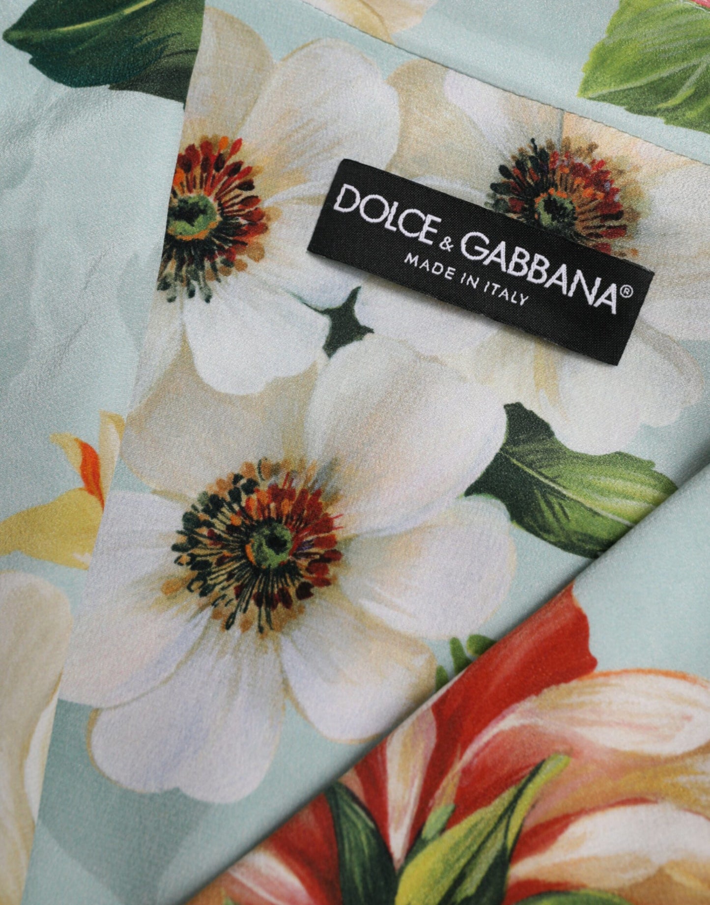 Dolce &amp; Gabbana Elegant floral silk trench coat