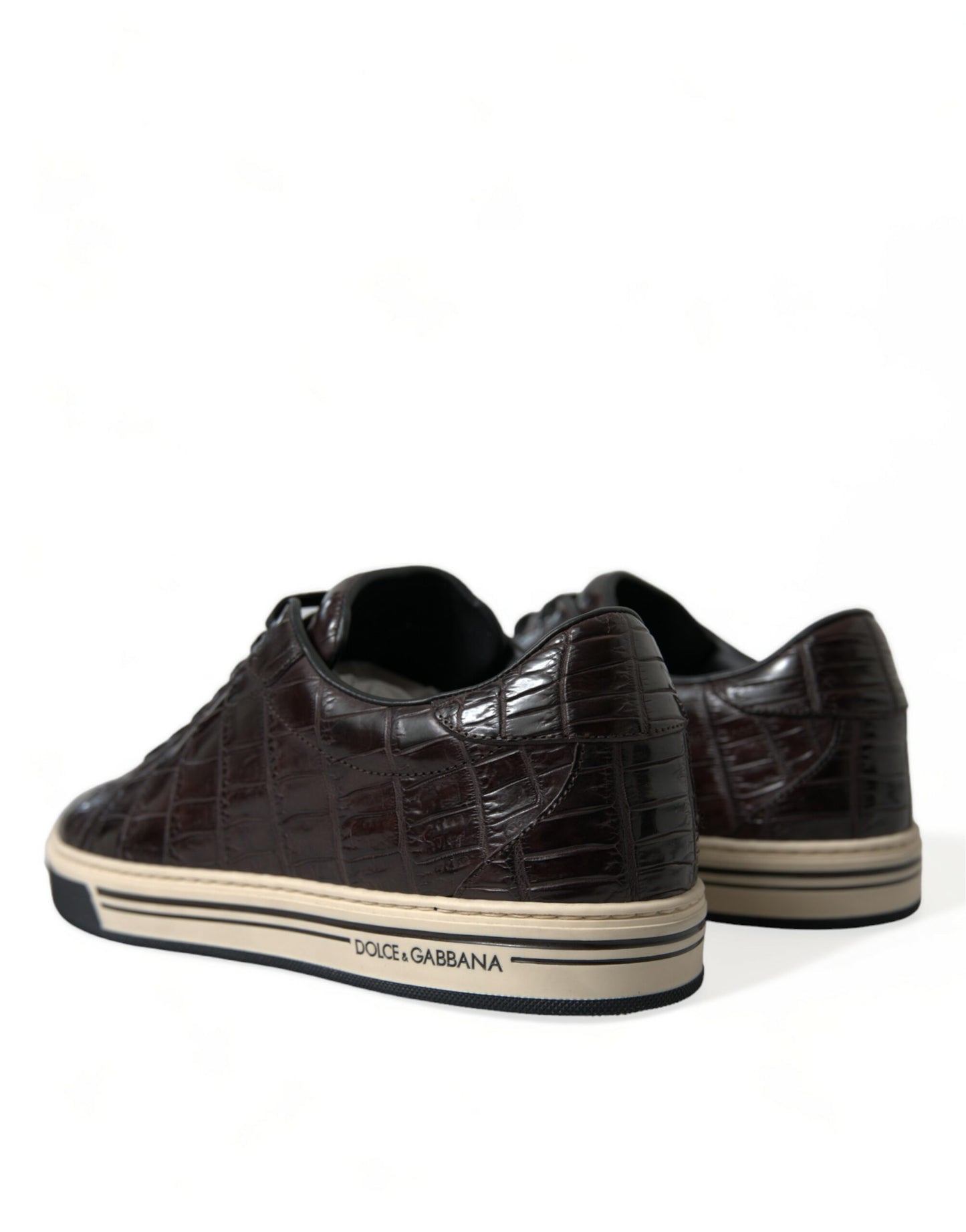 Dolce &amp; Gabbana Elegant low-top sneakers made of exotic leather