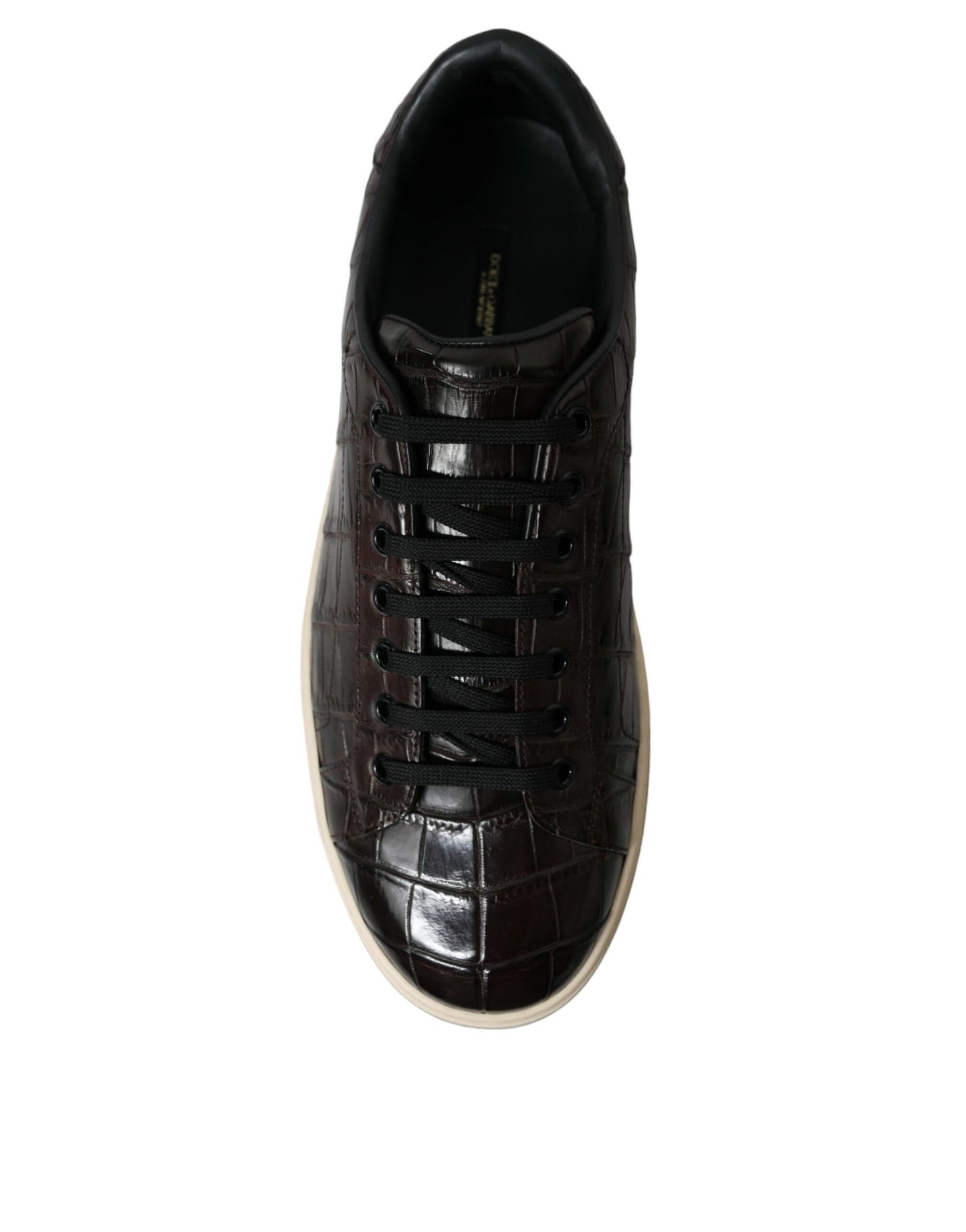 Dolce &amp; Gabbana Elegant low-top sneakers made of exotic leather