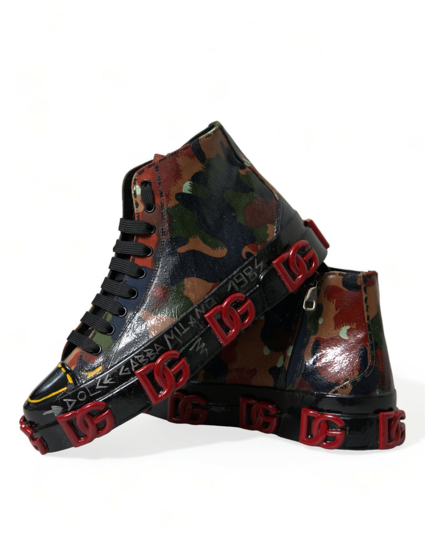 Dolce &amp; Gabbana Chic multicolor high-top sneakers