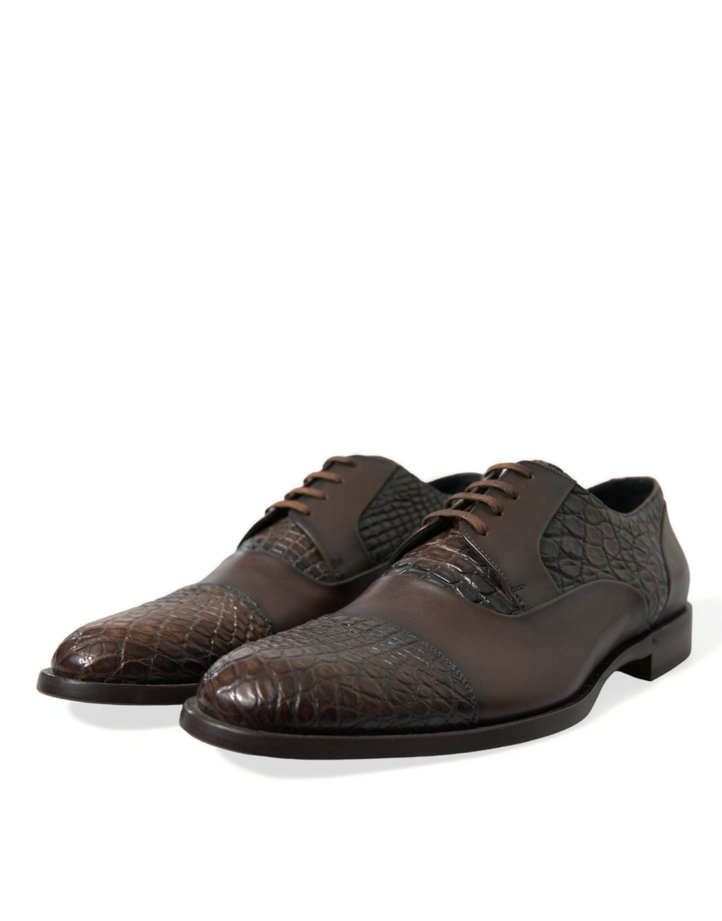 Dolce & Gabbana Elegante Oxford-Schuhe aus strukturiertem Leder