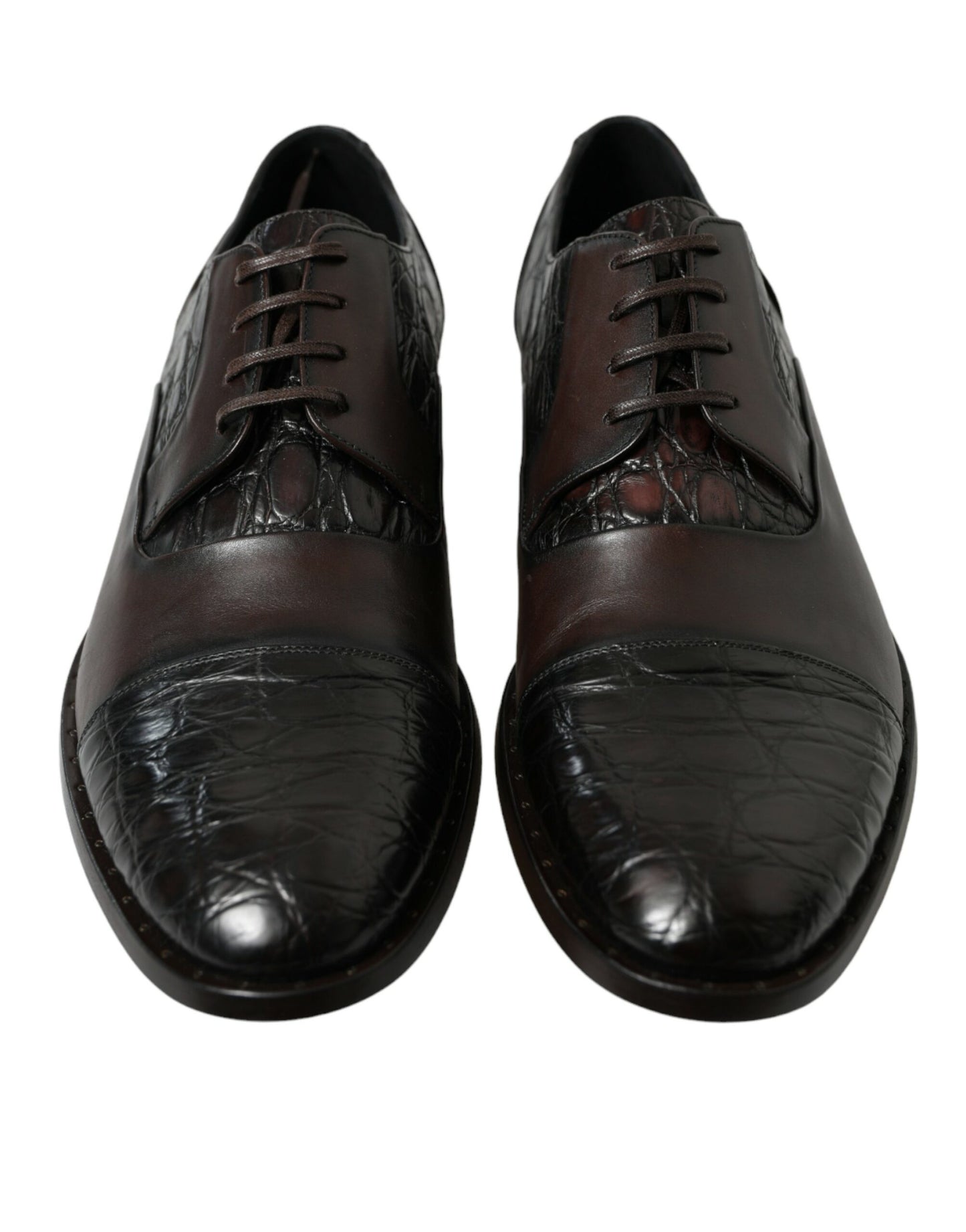 Dolce &amp; Gabbana Elegant Brown Formal Derby Shoes