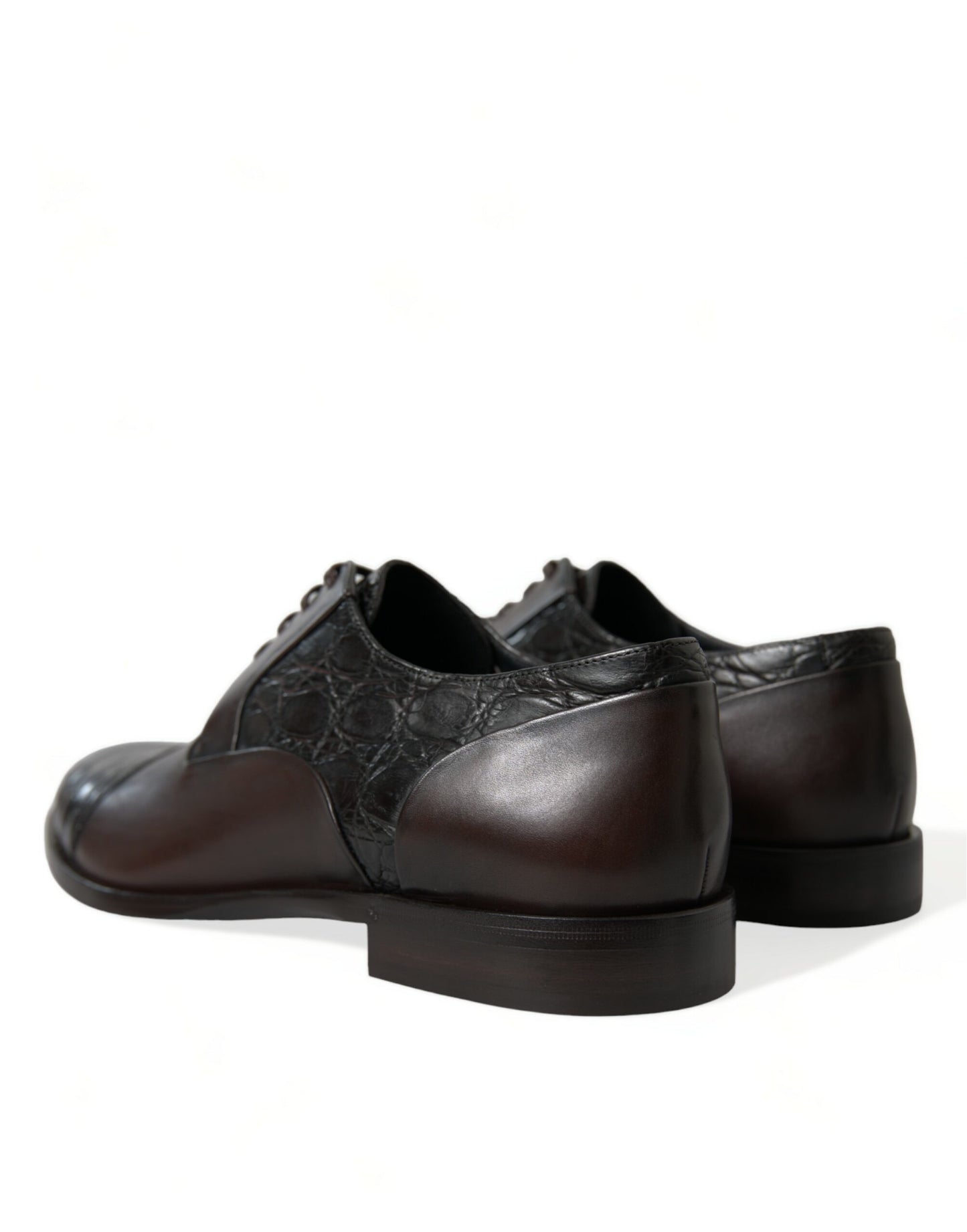 Dolce &amp; Gabbana Elegant Brown Formal Derby Shoes