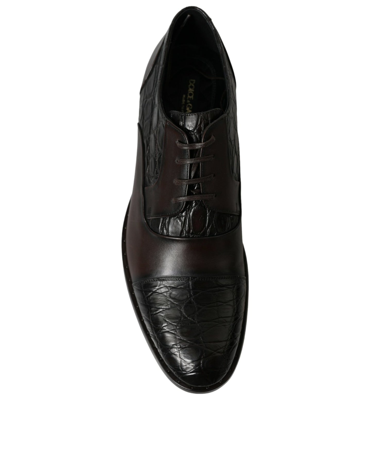 Dolce &amp; Gabbana Elegant Brown Formal Derby Shoes